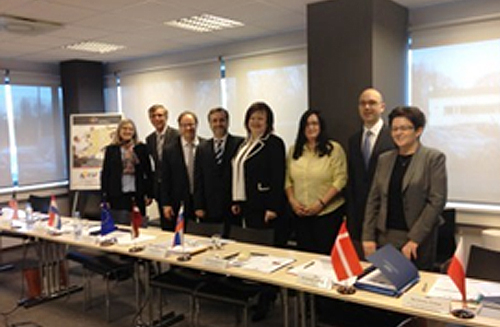 In the picture - Peer review team (from left): Leslie Holen (USA), Herman Oosterhof (Netherlands), Timo Lehtinen (ECA), Igor Blaško (Slovakia), Elita Krumina (Auditor General, SAI of Latvia), Iveta Fáberová (Slovakia), Jannik Dalgaard (Denmark) and Iwona Zyman (Poland) JPG (140 kB)